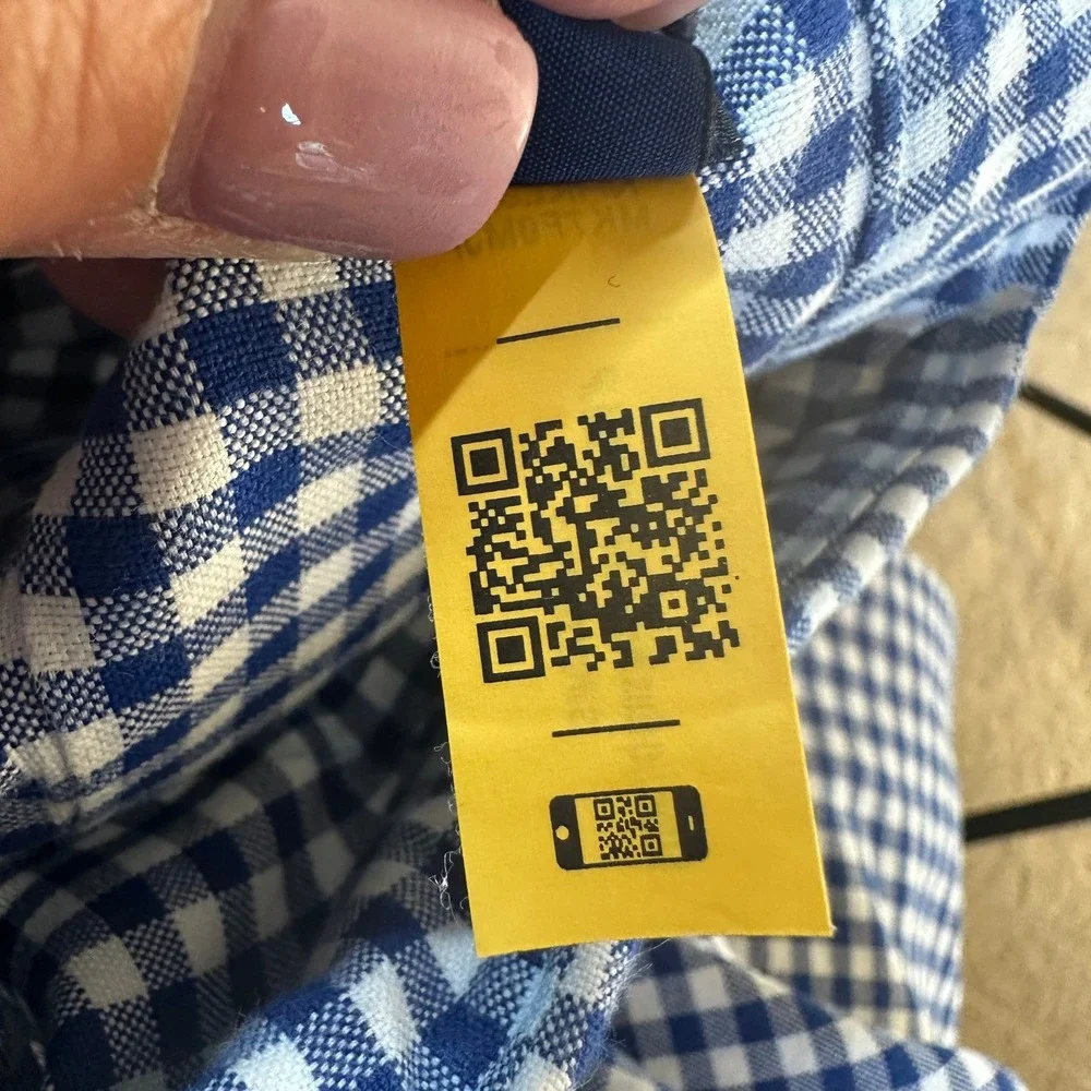 Polo Ralph Lauren Mens XL Classic Fit Gingham Button Down Shirt Blue White Cotto